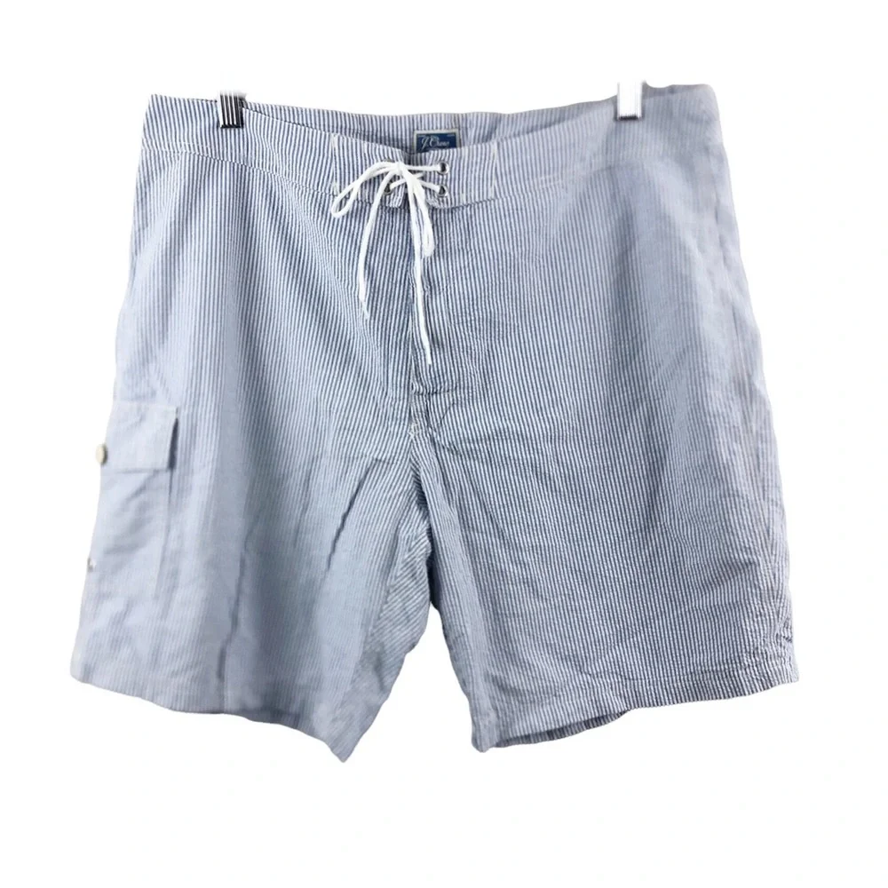 J.Crew Seersucker Swim Trunks
